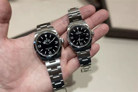 rolex explorer 36mm bi-colour|rolex explorer 36mm vs 40mm.